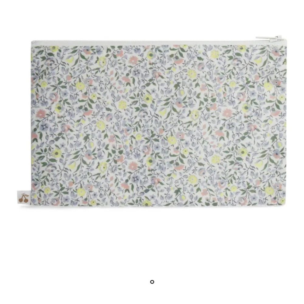 NWT Bonpoint Liberty Coated Multicolor Floral Pouch